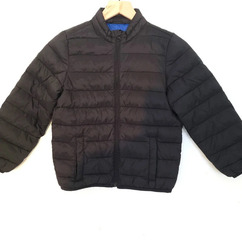 OLD NAVY Black SIZE 6-7 Lightweight Boys Packable Rain Jacket Unisex